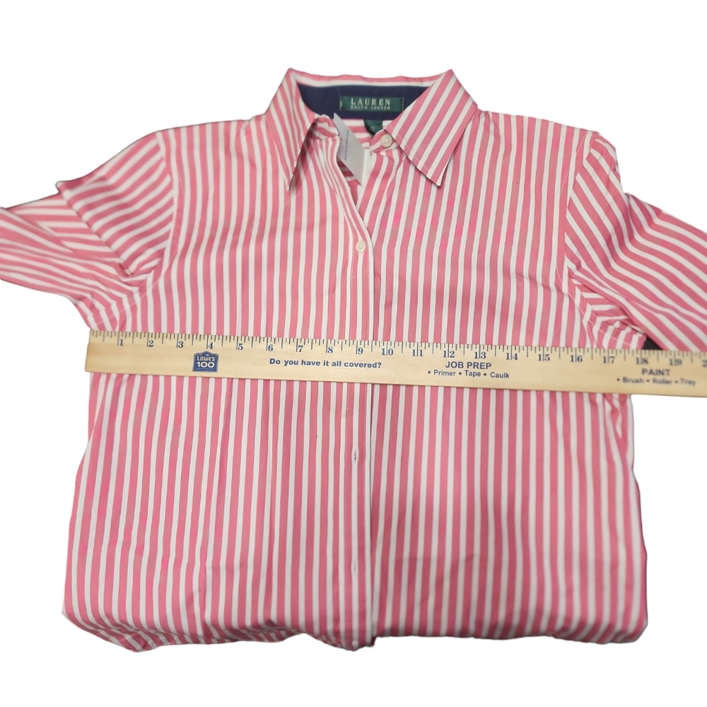 NWT Ralph Lauren pink & white tailored shirt..2005 Green label! - Picture 8 of 8